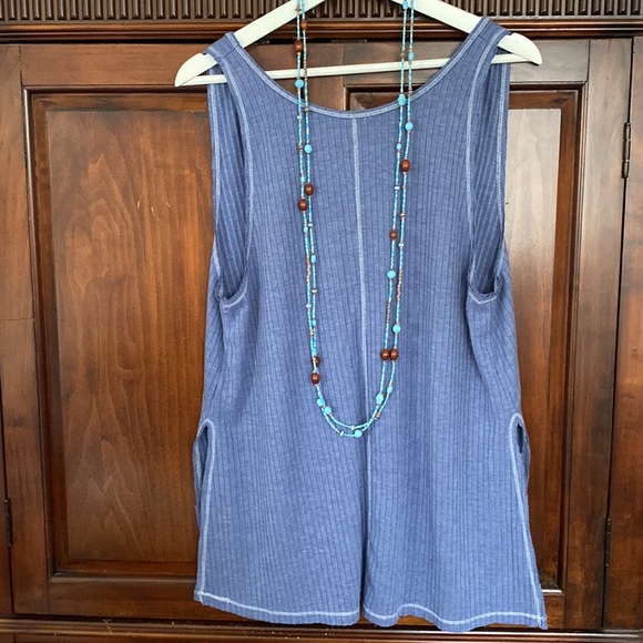 Free People Tops - Free People Intimately Take Two Tank high front deep V back side slits